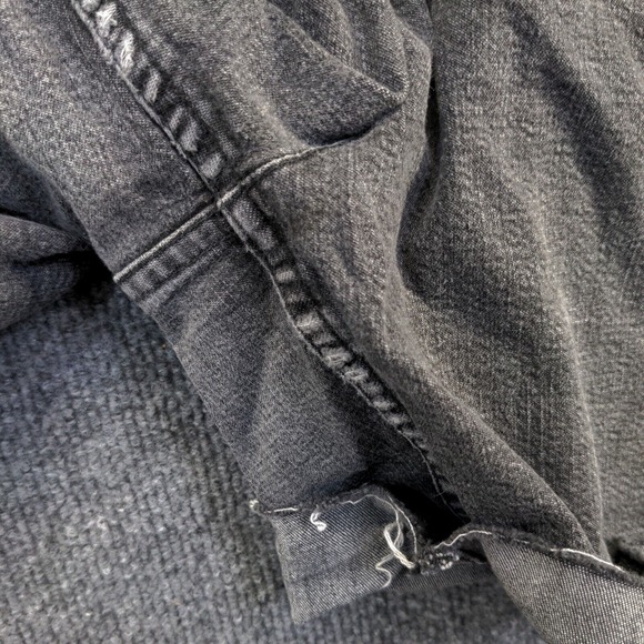 Talbots Women's Stretch Jean Shorts Gray Size 12 Cotton Spandex Blend Pockets - Picture 10 of 12